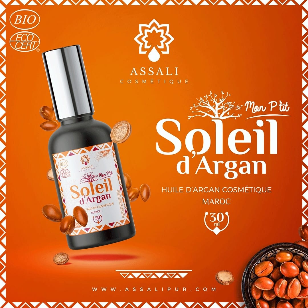 Huile d'argan vierge, pure et Bio - 30 ml