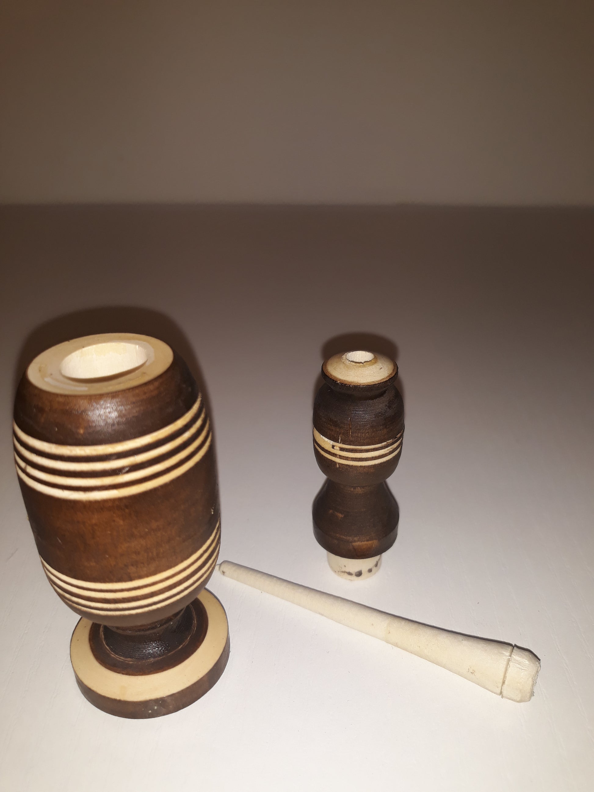 Trio pochette berbère, khôl gris et khôlier en bois - bioriental