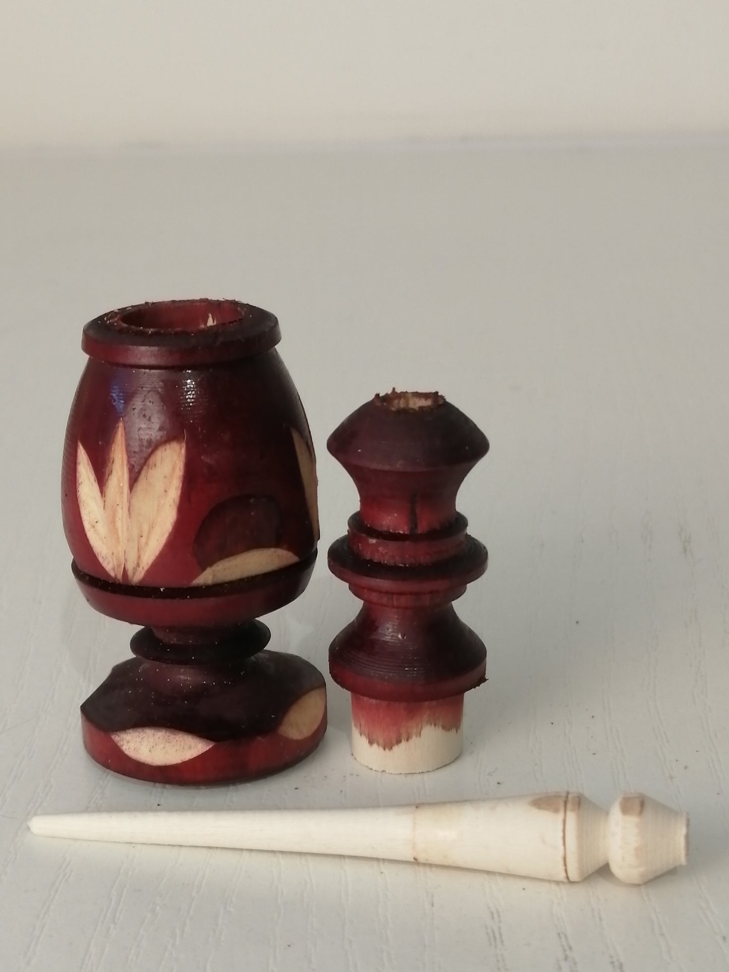 Flacon khôl sculpté marron