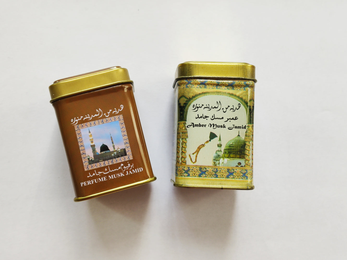 Coffret: duo de parfums solides: bois de santal et ambre gris
