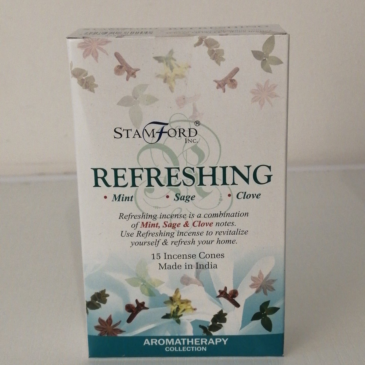 Refreshing natural incense cones: Mint, sage, clove