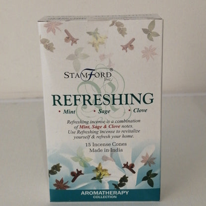 Refreshing natural incense cones: Mint, sage, clove