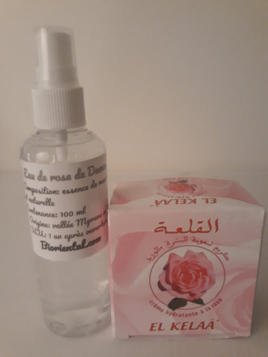 Crème à la rose du Maroc + eau de rose - bioriental