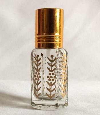 Glass Bottle for Musk 6 ml - EMPTY BOTTLE - Vial + application stem.