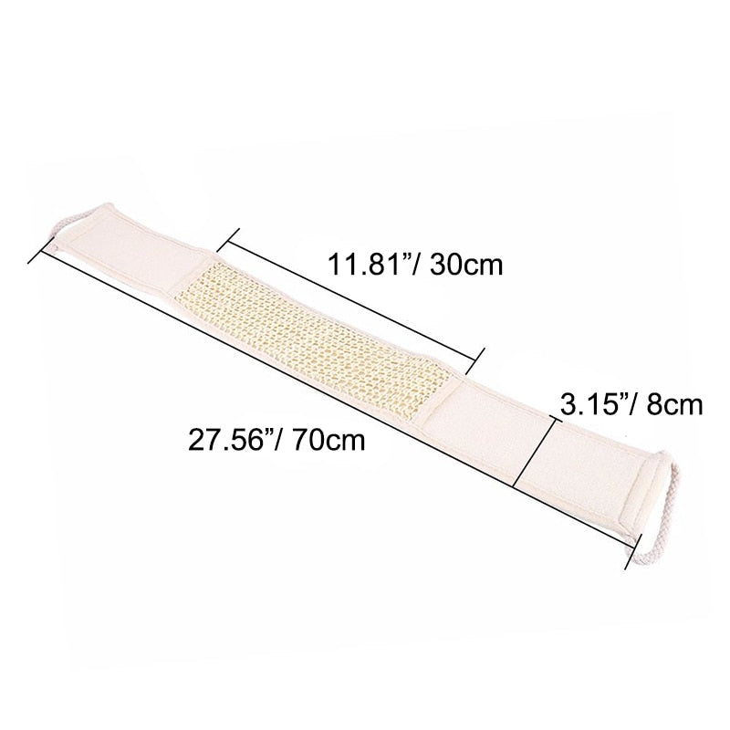 Sisal-loofah bath scrub strip (luffa) - 70 cm