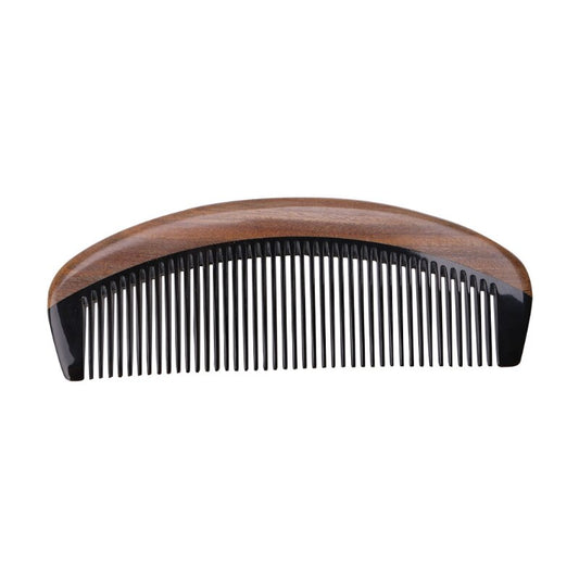 Peigne en corne noire et bois de santal - bioriental