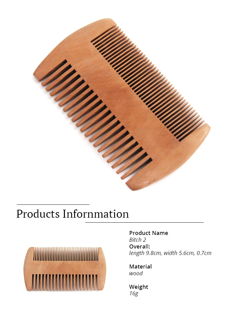 Peigne en bois barbe et cheveux - bioriental