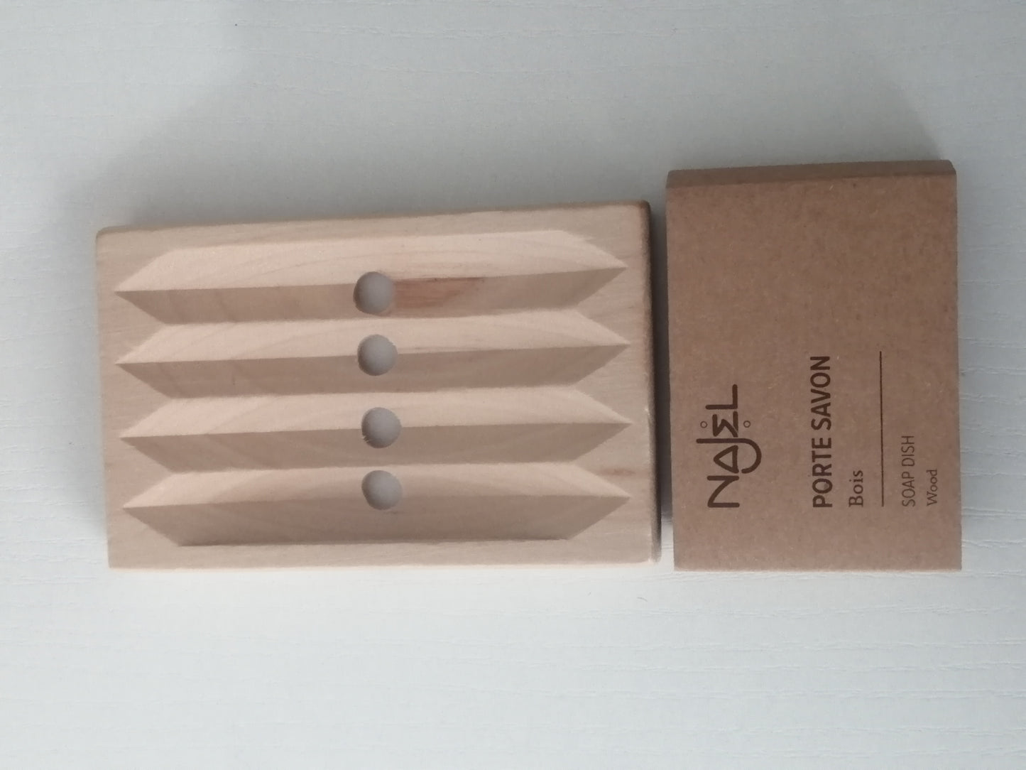 Wooden soap dish