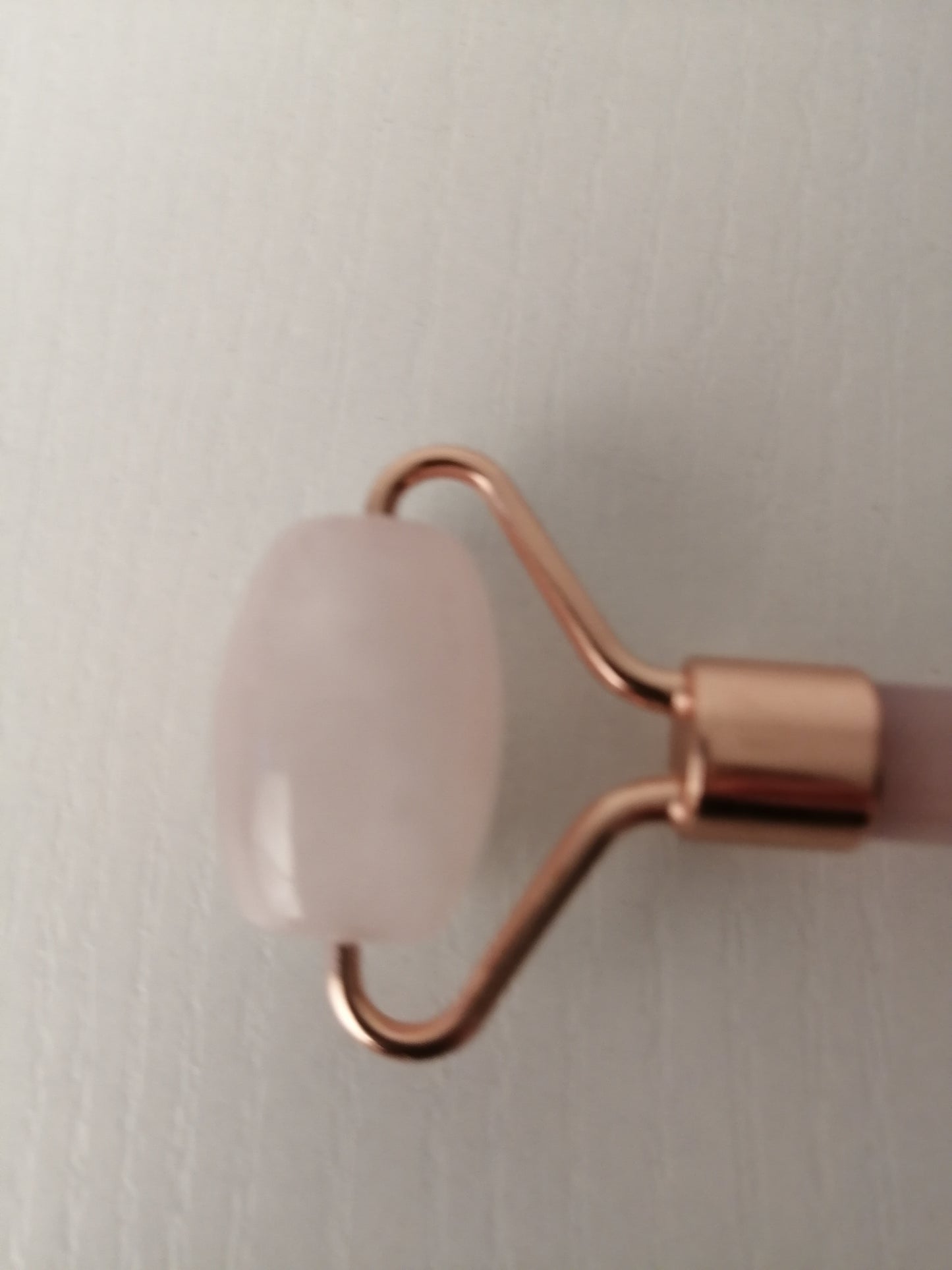 Real rose quartz facial massage roller