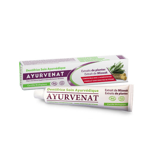 Ayruvedic toothpaste with ORGANIC Msiwak