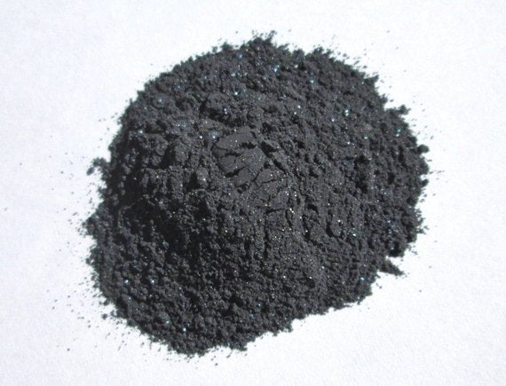 Lot de khôl en poudre: noir, gris pailleté et bleu indigo - bioriental