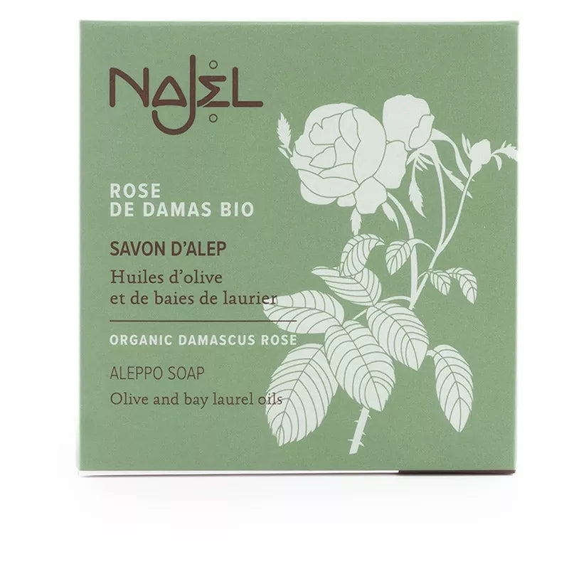 Organic Damask Rose Aleppo Soap - Najel - 100 gr 